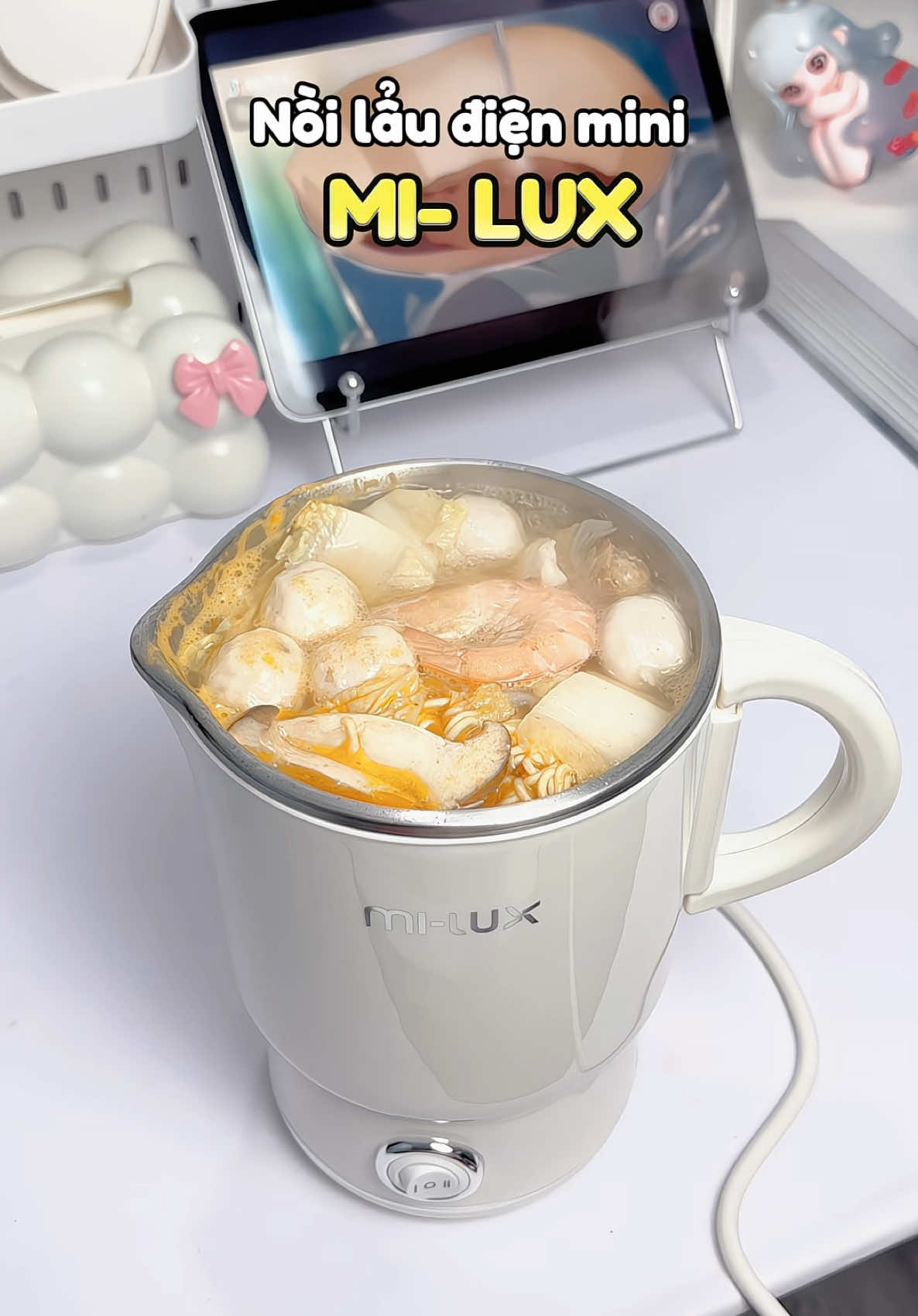 Nồi Lẩu Mini Đa Năng Miluxury 🤤#noilaudanang #noilaumini #noilaudiendanang #nauancungtiktok #lin203 