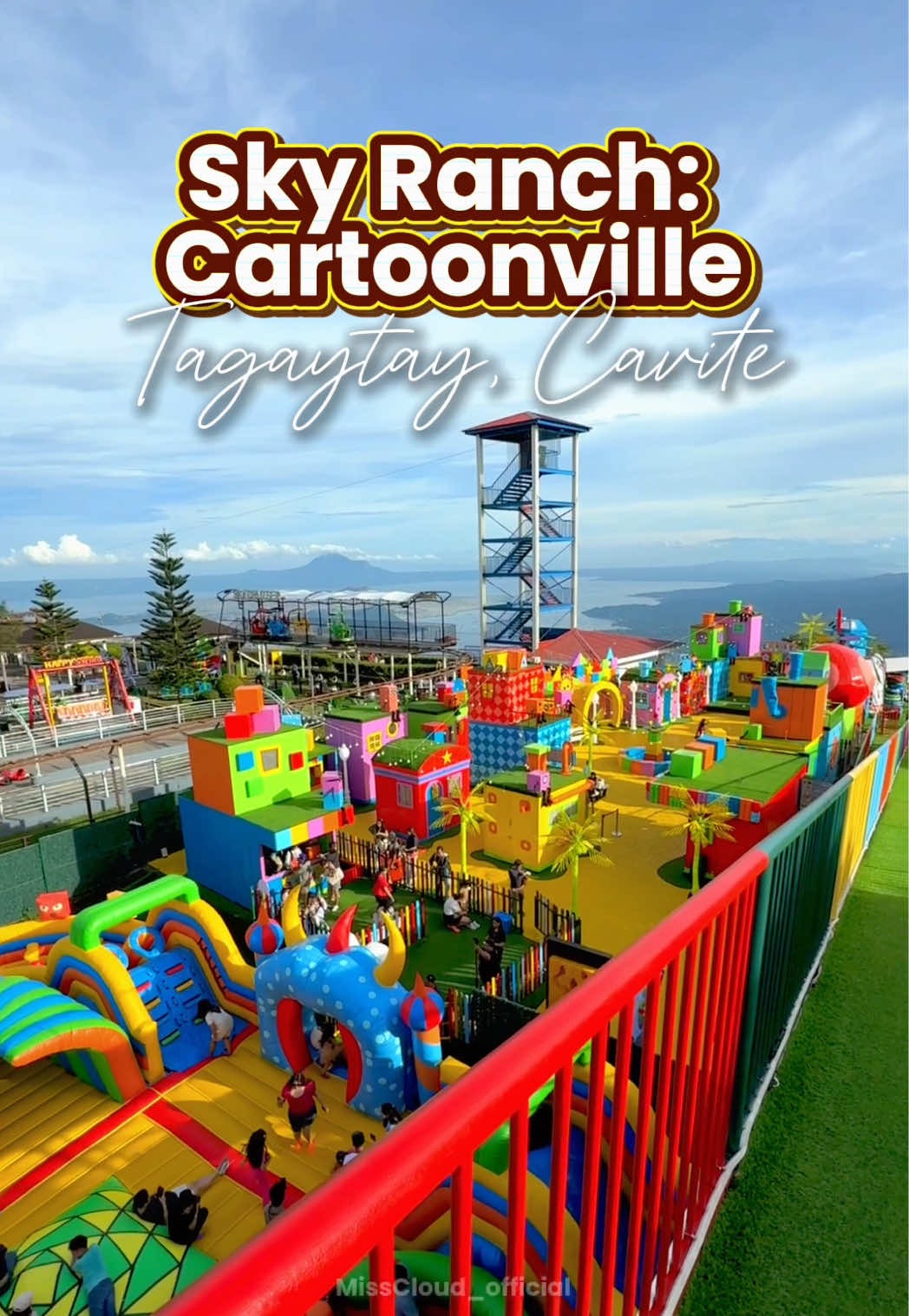 Samahan niyo kami sa pinaka bagong attraction sa Sky Ranch Tagaytay: Cartoonville! 💖 #skyranchtagaytay #cartoonville #skyranchcartoonville #cartoonvilletagaytay #giantslide 