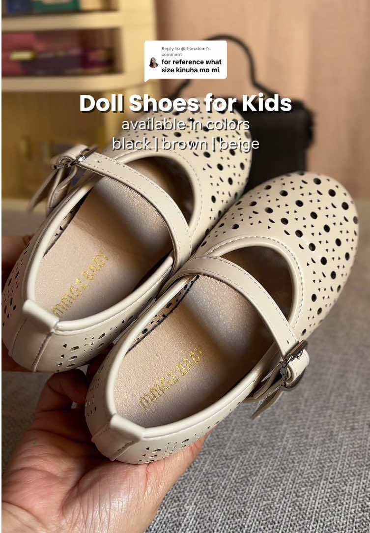 Replying to @@dianahael mejo maliit ang sizing sa doll shoes na’to mga mii kaya mag add size kayo para sa baby girl niyo 🥰  #dollshoesforkids #kidshoes #kidsdollshoes #shoesforkids #kidsfashion 