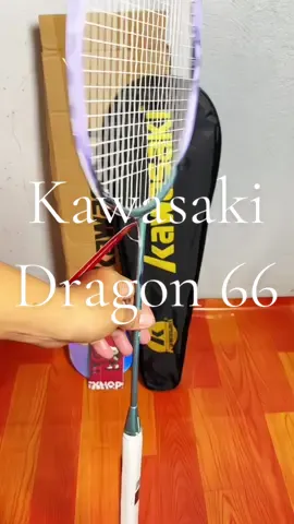 Kawasaki Dragon 66 5u 18-30lbs, suitable for beginners and student#kawasakidragon66 #kawasakibadmintonracket #badmintonracket 