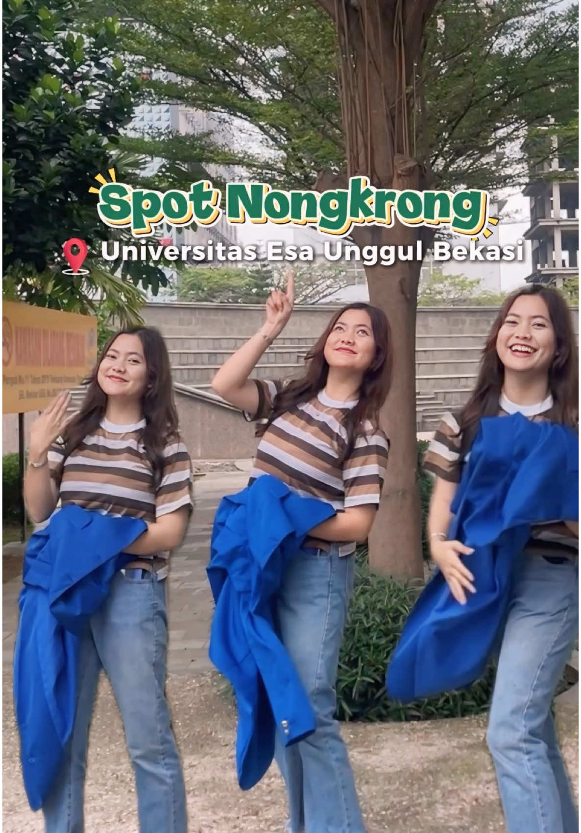 Kalo di Esa Unggul Bekasi, banyak banget spot seru yang bisa jadi tempat nongkrong favorit anak-anak kampus. Ada yang suka duduk santai sambil cerita-cerita bareng temen, ada juga yang lebih pilih suasana tenang buat nugas atau sekadar me-time ✨ Nah, kali ini Kak Vina mau ngajak kamu jalan-jalan virtual ke salah satu spot favoritnya. Tempat yang bukan cuma jadi “tongkrongan”, tapi juga jadi ruang penuh cerita—mulai dari brainstorming bareng, ketawa sampe lupa waktu, sampai jadi lokasi curhat dadakan 😅 Pokoknya, tiap sudut di kampus kita tuh punya vibes-nya sendiri. Dan yang bikin makin spesial adalah orang-orang yang nemenin kamu di situ. Karena pada akhirnya, yang bikin tempat terasa hidup itu bukan cuma bangunannya, tapi kenangannya 💙 Kalau kamu nanti kuliah di Esa Unggul, kira-kira bakal pilih nongkrong di spot mana nih? 👀#esaunggul #esaunggulbekasi #university #fyp 