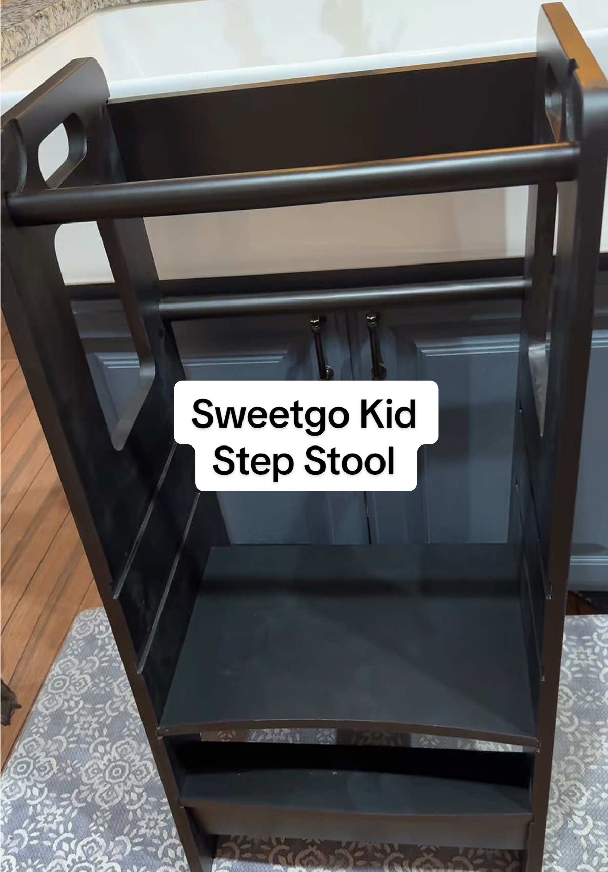 I finally got the kids a safe step stool! This one is so convenient and easy to assemble! #tiktokshop #stepstool #stool #homedaycare #fyp 