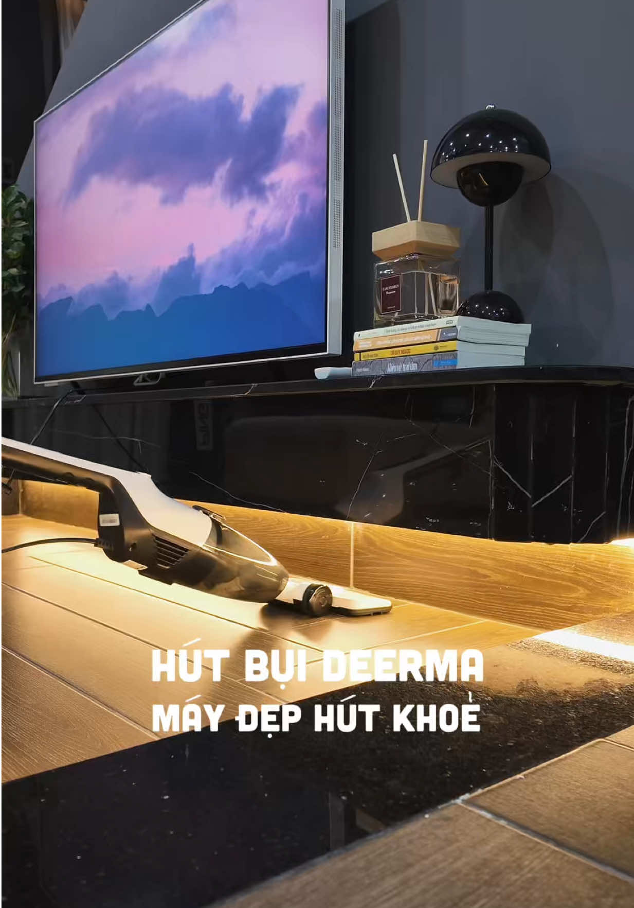 Máy hút bụi đẹp mà còn hút khoẻ lắm nha..💡 #momitrendii#mayhutbui#deerma#dx120c