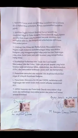 Bentuk upaya penolakan masyarakat Kangean terhadap Kegiatan PT. KEI #demo  #aksienergimu  #viral 