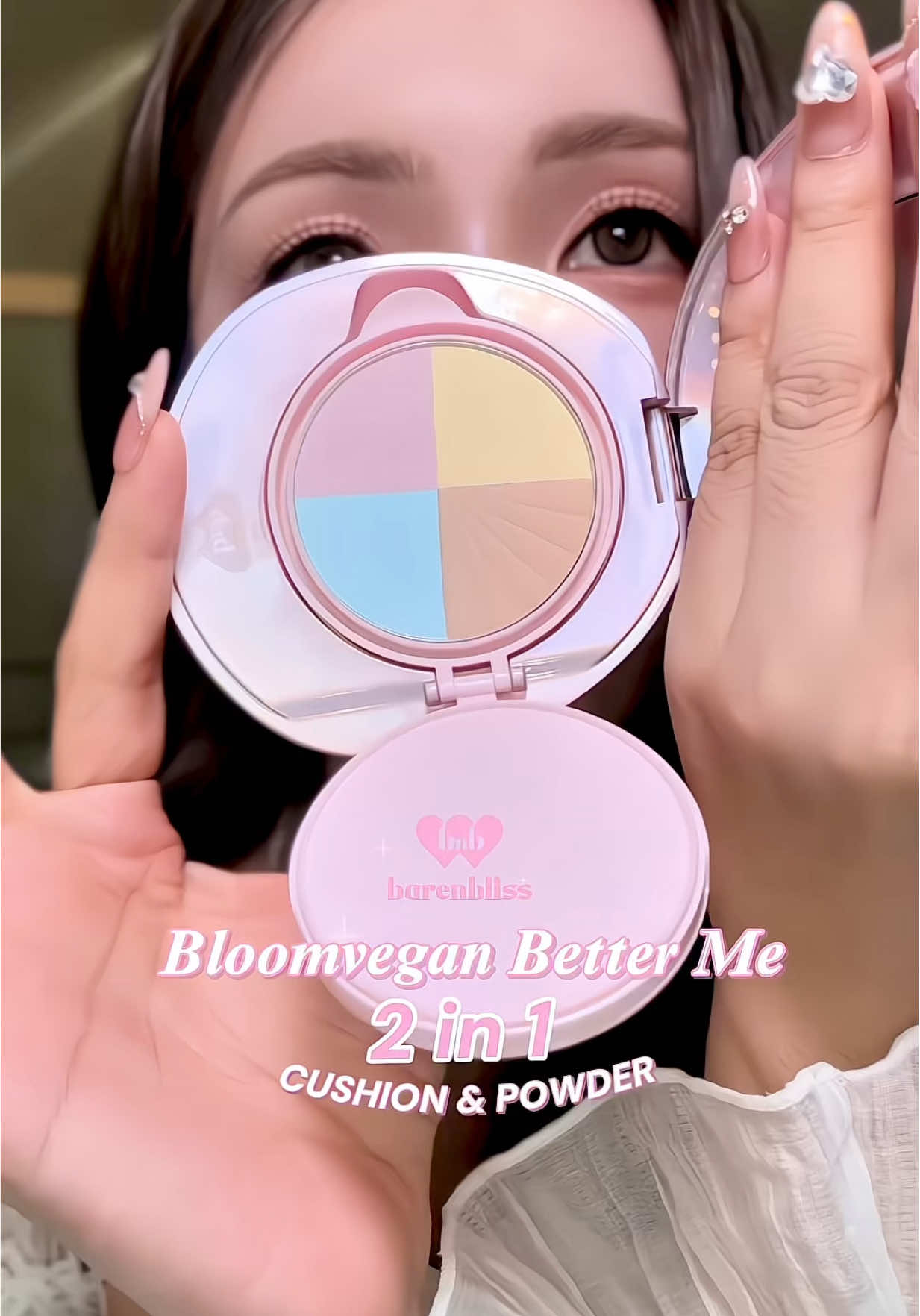 ใครสายพกน้อยแต่ครบ ต้องลองอันนี้เลย! Bloomvegan Better Me 2in1 🌸 ผิวเนียน ติดทน ไม่หนักหน้า แล้วแพ็คเกจจึ้งขนาดนี้ ไม่มีได้ไง!!!  #barenblissbettermecushion #คุชชั่น2inปัง #barenblissแบร์แอนด์บลิซ 