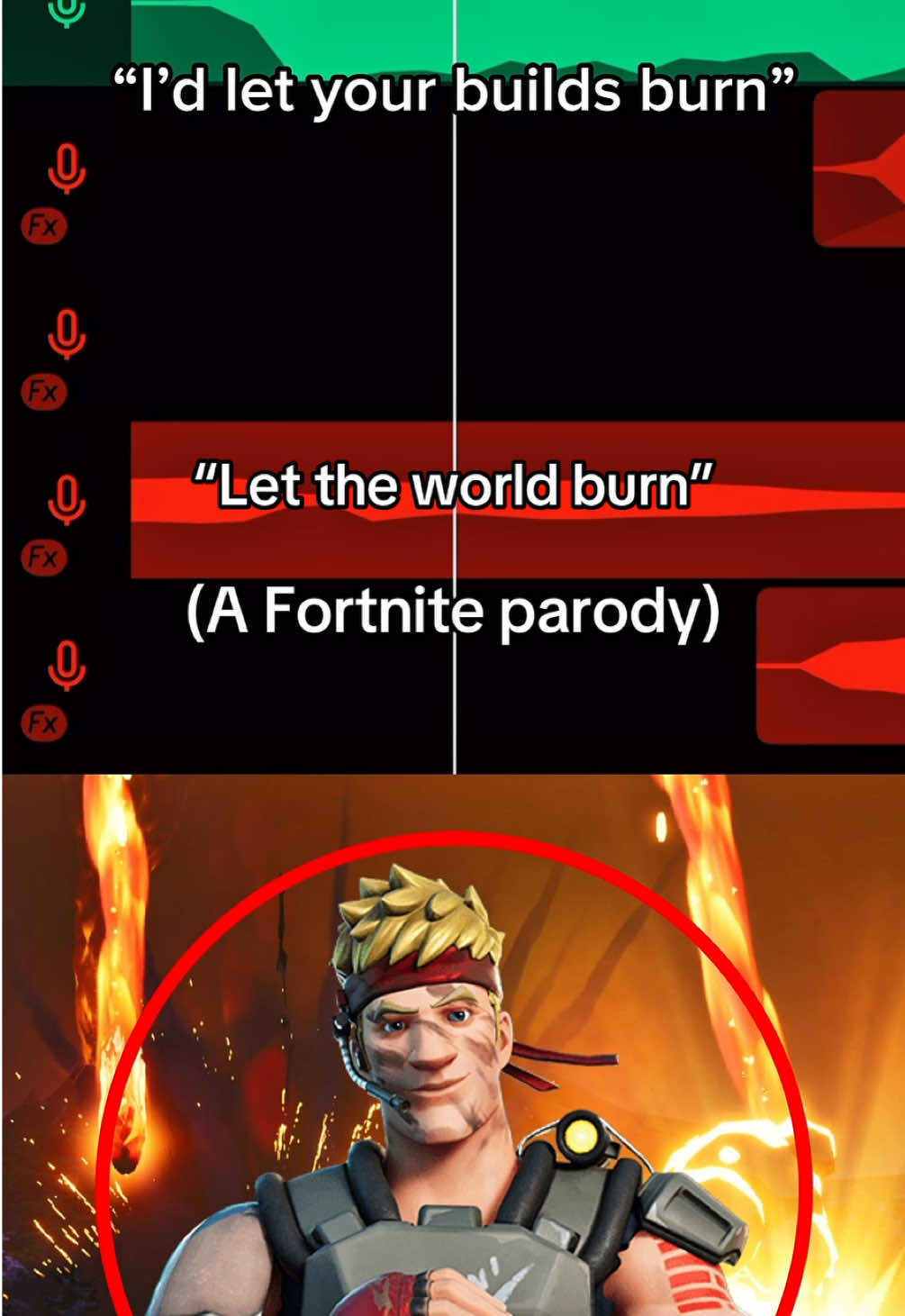 I’d let the world burn 🔥 #bandlab #fortnite #cover #anime #lettheworldburn 