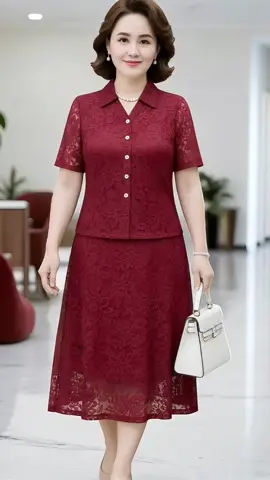 Thanh lịch, thoải mái, dễ mặc – chỉ cần một set đầm là đủ tỏa sáng #VayDepTrungNien #Thoitrangtrungnien #thoitrangbigsize #MacDepMoiNgay #xuhuong 