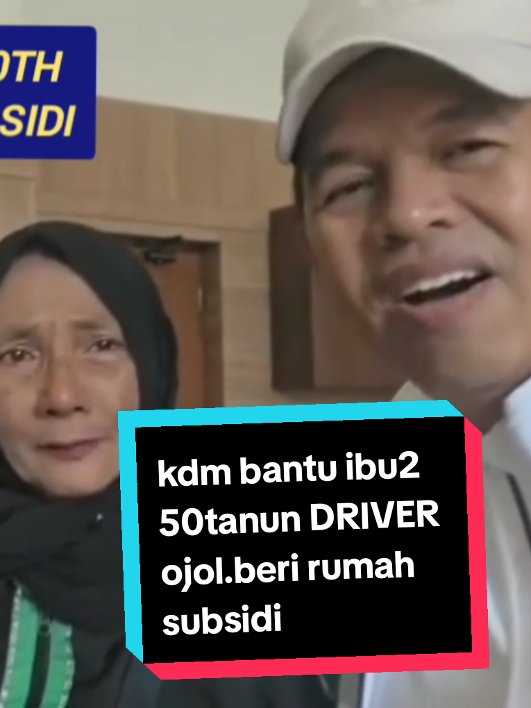 #kdm #kangdedimulyadi bantu ibu ojol.usia 50th beri rumah subsidi #fypviralシ #fy #foryou 