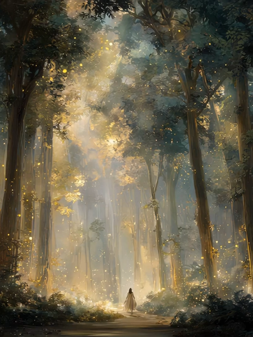 Light Fantasy - Ethereal Forest #lightfantasy #midjourney #foryoupage #aiart #fantasyart#ethereal