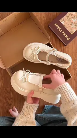 Giày marryne ren phối nơ cao 5 p#giaynu #giaymaryjane #giaydoc #giaybupbenu #giaynuthoitrang 