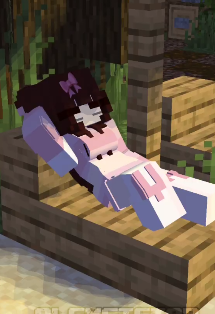 Flower Girl like fish why am I sad - minecraft animation #Minecraft #minecraftanimation #alexsigiar #monsterschool #shorts 
