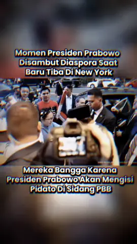 moment presiden Prabowo Subianto di sambut diaspora saat tiba di new York  #silentmajority #prabowo #gerindra #presidenprabowo #pbb 