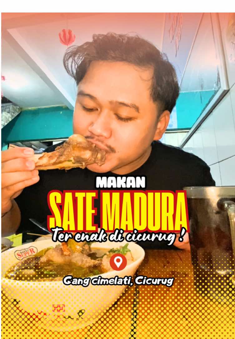 Warga cicurug setuju ga kalau tempat ini jadi tempat makan sate dan sop tereenak? Atau masih ada tempat lain yang ga kalah enak? Coba komen ya !  📍Gang cimelati, Cicurug, Sukabumi #satemadura #sopkambing #sate #cimelati #cicurug