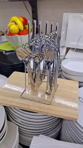 Cutlery set available at 50k full set #fyp #kitchenwares #kitchentools #cutlery 
