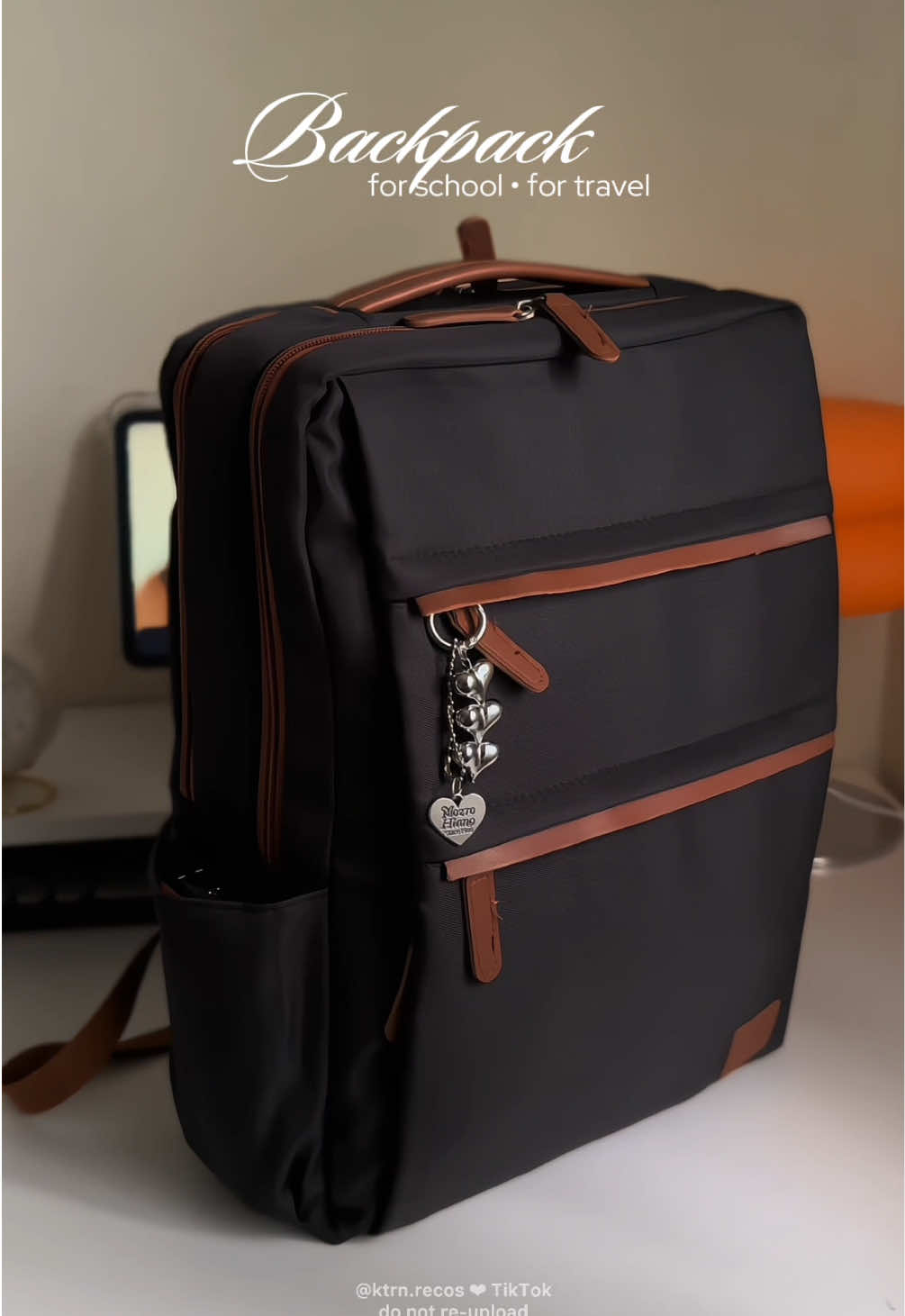 Backpack reco for school use or travels. Ganda din ng color na napili ko! 😍 #backpack #largecapacitybackpack #bag #travelbag #schoolbag 