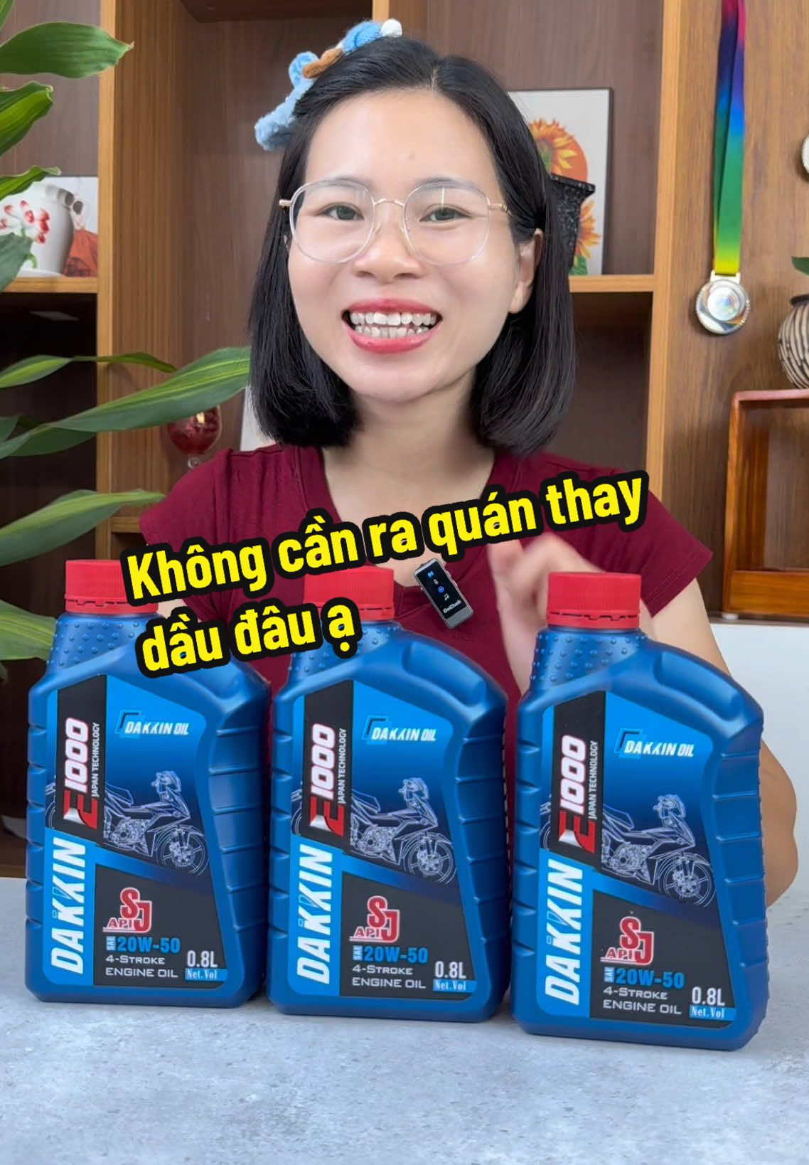Combo 3 chai dầu nhớt Dakin dung tích 0,8l giá tri ân#bichbabon66 #daunhotdakin #xemay #xuhuong#viral