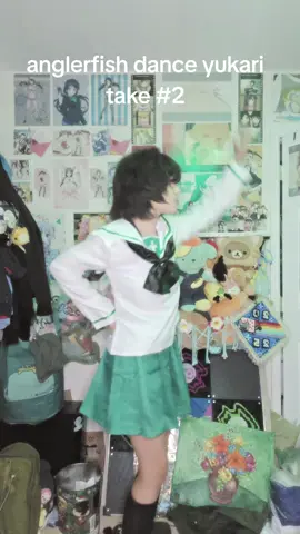 ANGELRFISH DANCE GIRLS UND PANZER take #2 😭🙏 #anglerfishdance #cosplay #yukari #garupa #gup #girlsundpanzer 