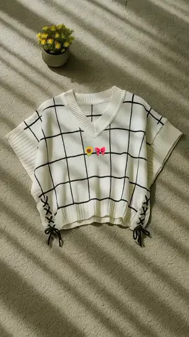 Vest Crop Rajut Atasan Wanita #vest #vestcrop #rompiwanita #rompirajut 