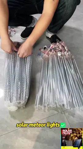 waterproof Hanging solar LED lights. Christmas decor for Bermonths #solarlights #ledlights #christmaslights #christmassolarlights #tiktokmademebuyit Hanging Solar Meteor Lights Christmas Lights #light #christmaslights #solarchristmaslights #meteorlights #lights #christmaslight #christmasdecor#fyp 