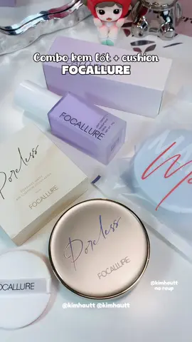 Combo kem lót + cushion Focallure zá hssv lun chời😻 #focallure #kemlot #cushion #makeup #primer #goclamdep #xuhuong #review #unbox #unboxing #chitunbox 