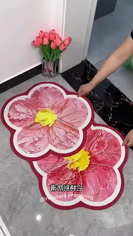Keset Lantai Diatomite 3D Berbentuk Bunga Cantik. #kesetdiatomite #kesetantislip #kesetlantai #kesetkaki #kesetkamarmandi 