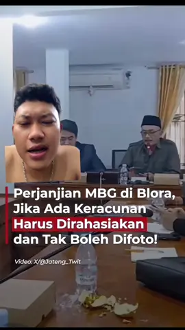 PERJANJIAN MBG DI BLORA , BANYAK TANDA TANYA & BANYAK PERTANYAAN BUAT MASYARAKAT , TERKESAN SECARA MEMAKSA‼️#fypシ゚ #foryoupage #MBG #dprdblora 