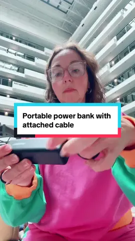 Fast charging, and has an attached cable charge up the two devices with this portable power bank. #PowerBank #FastCharging #PortableCharger #StockingStuffer #ChristmasGiftGifts.@Tessan Shop US 