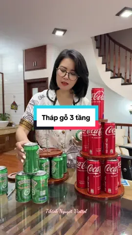 Tháp gỗ 3 tầng bầy nước ngot #nguyetviettel #xuhuong #tiktokshop 