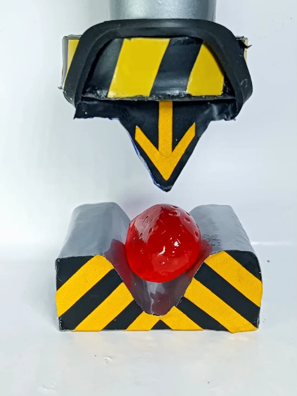♥️ Red cheese Vs Hydraulic press 💪🤯🥶🙈. Follow Now . #HydraulicPress #CrushIt #OddlySatisfying #FYP #ViralVideo