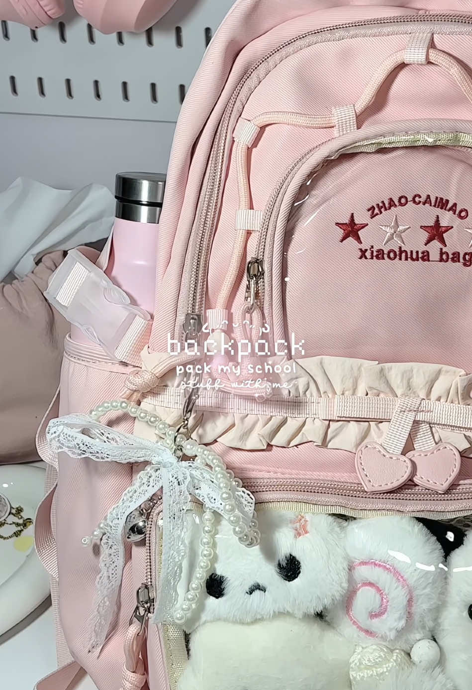 pack my school backpack with me!💌