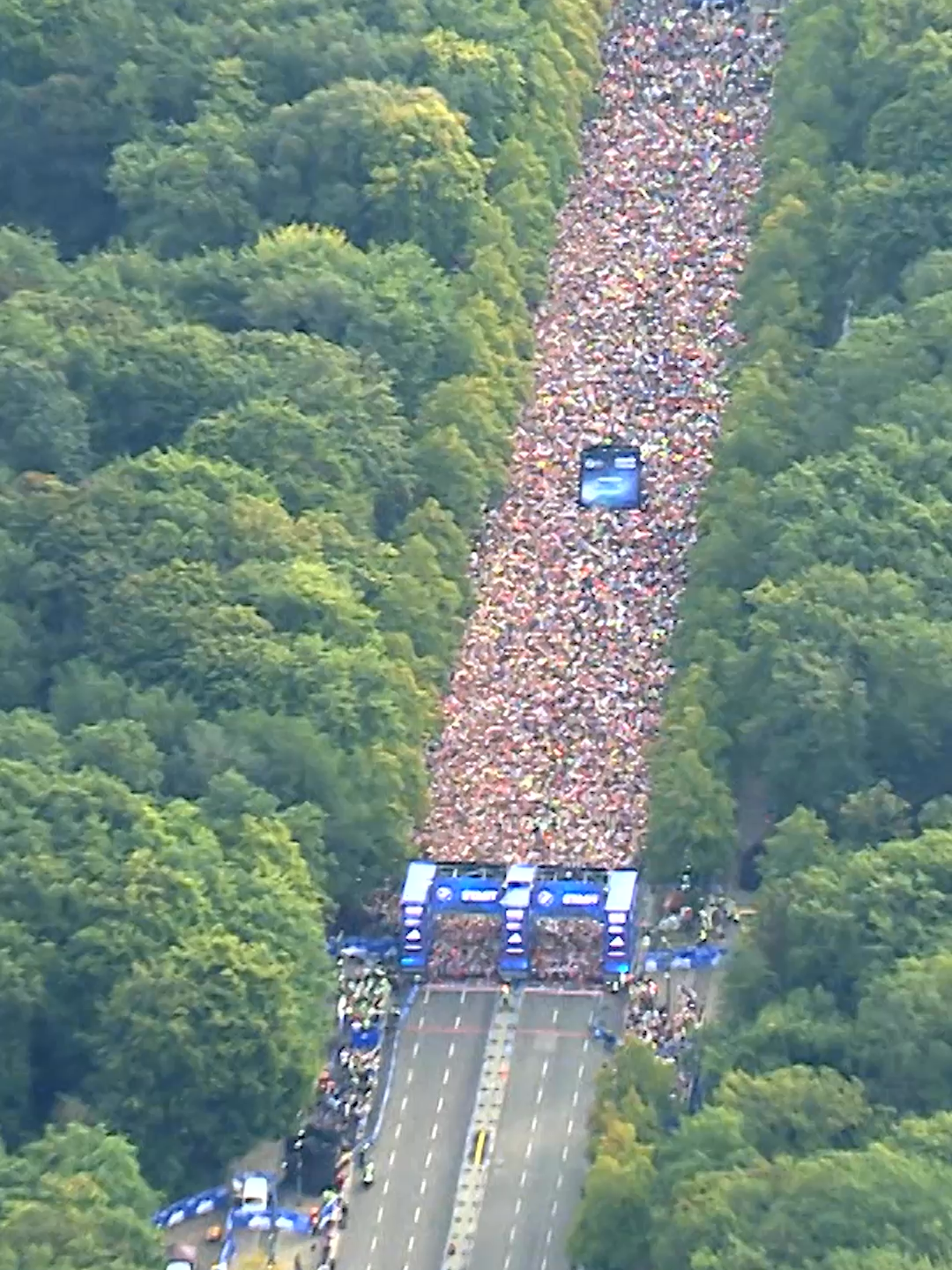 ✨ The 51st BMW BERLIN-MARATHON is about to take off! 🏃‍♂️💨 #berlinlegend #berlinmarathon