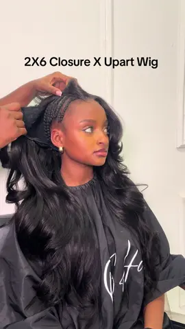 Upart Wig Clip’d In | Closure Install Time Cut Down | Hair from OSHair 2x6 18’ HD Closure, 18,20,22 Bodywave bundles  . . . #closuresewin #sewin #2x6closure #upartwig #fyptiktoktrend 