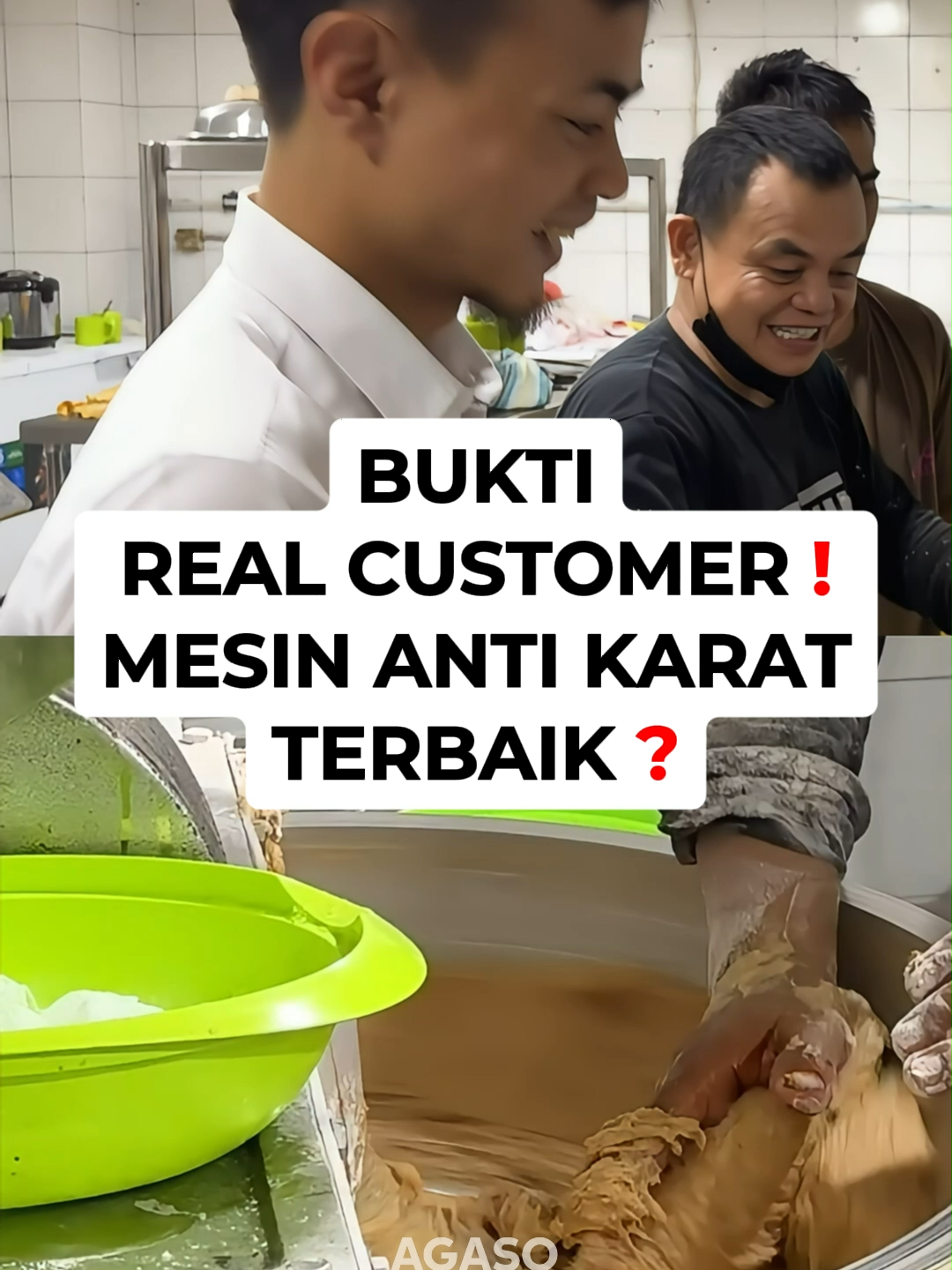 Sekali pencet tombol, adonan langsung halus ! Mesin giling bakso stainless ini bener-bener gak karatan  #bakso #usahabakso #agaso #agabakso #gilinganbakso #mesinbakso #mesingilingbakso