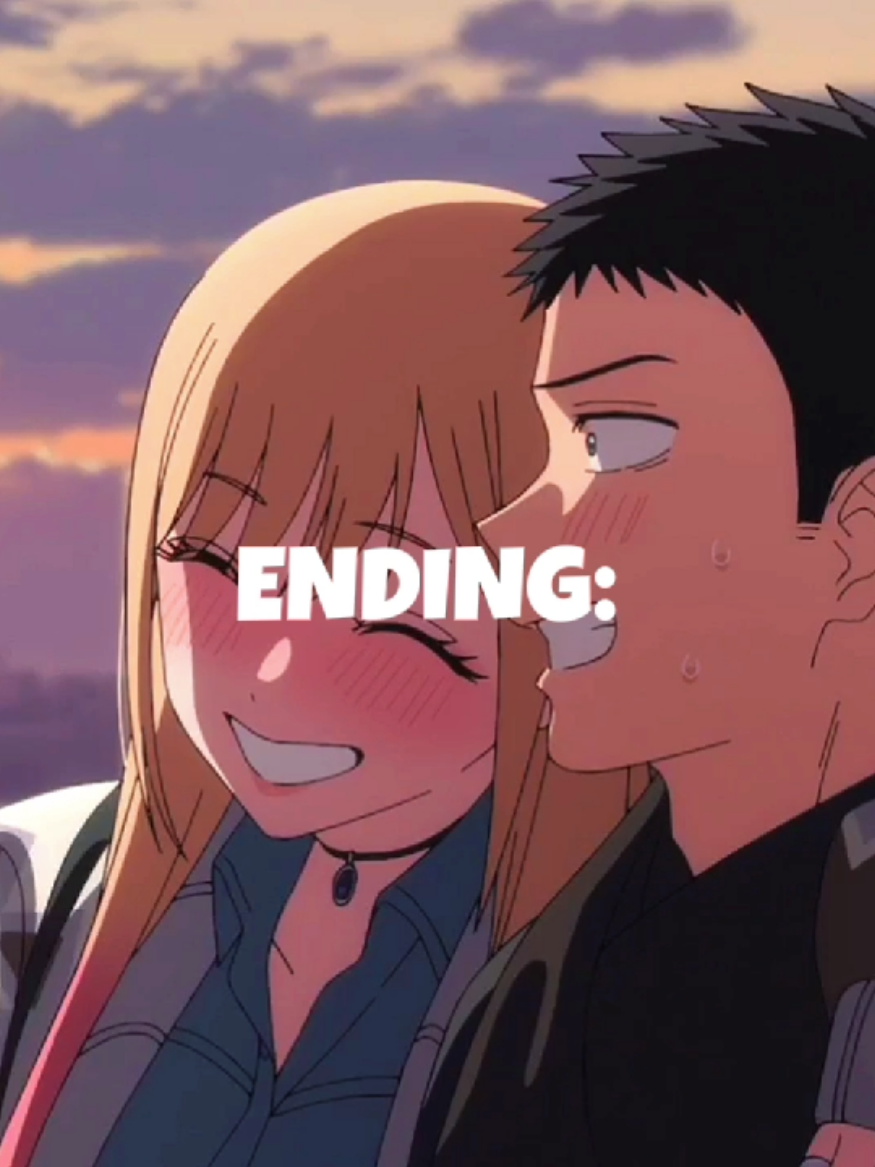 I'm very happy with the ending🥺 (next in ss3 want to see marin confess gojo😊) #anime #mydressupdarling #sonobisquedollwakoiwosuru #marinkitagawa #gojowakana 