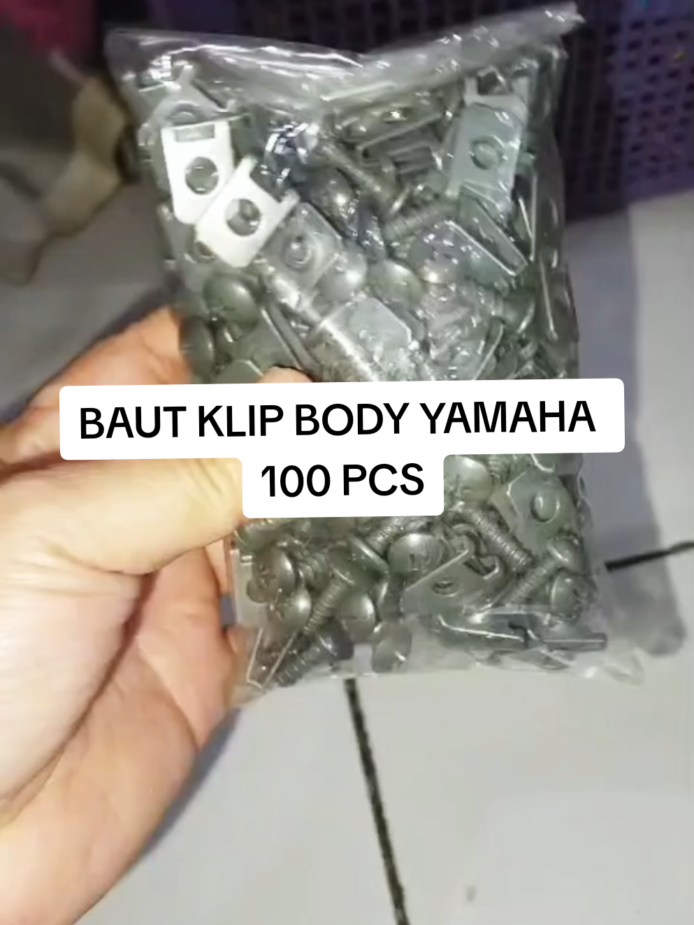 Baut klip body YAMAHA harga terjangkau 100pcs #bautklip #fyppppppppppppppppppppppp 