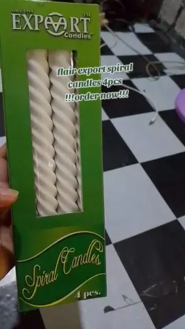 flair export spiral candles 4pcs  !!!order now!!! #fyp #foryou #foryoupage 