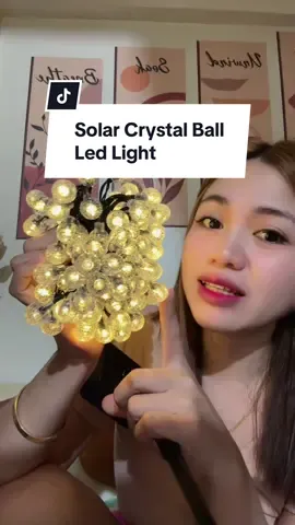 Gaganda na bahay niyo mkakatipid pa kayo sa kuryente!😍#solarcrystalballlightss #solarlights #crystalballlight #christmaslights #christmasdecor 