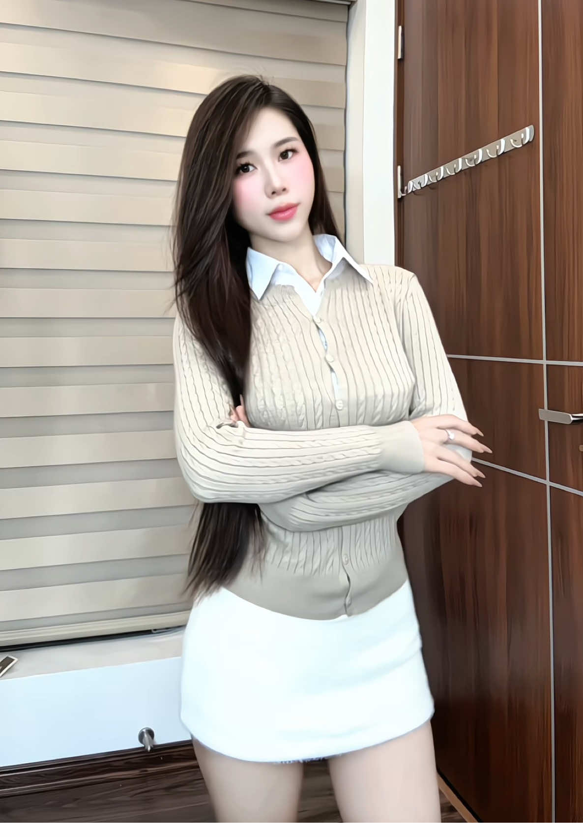 Đơn giản dễ mix đồ lắm nhee #review #thoitrang #xuhuong #aolen #cardigan 