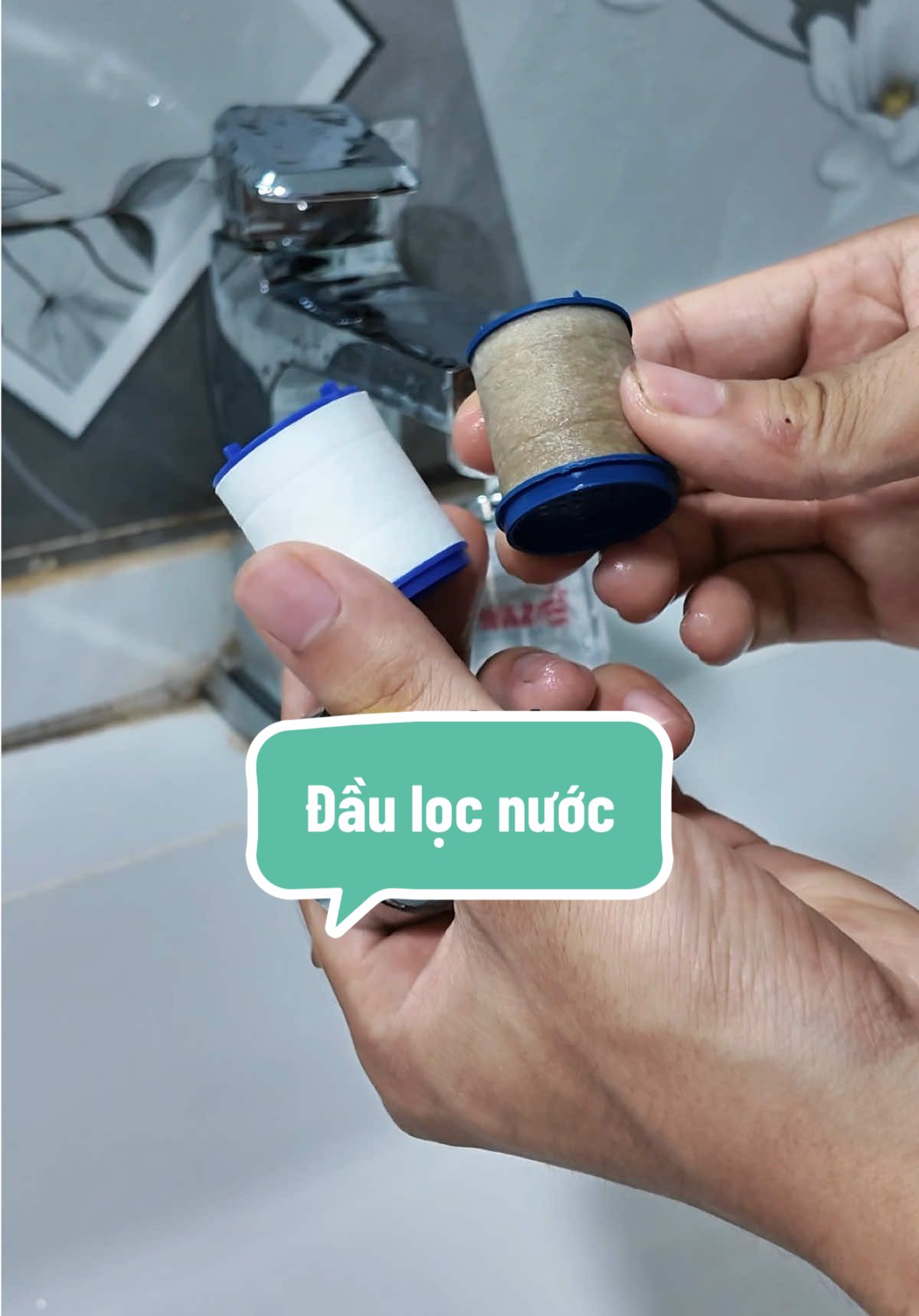 Đầu lõi lọc nước giúp nước sạch hơn #hieudadung #voilocnuoc #voilocnuocsawa 