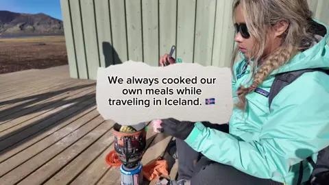 We always cooked our own meals while traveling in Iceland. 🇮🇸 #travel #traveltiktok #travellife 
