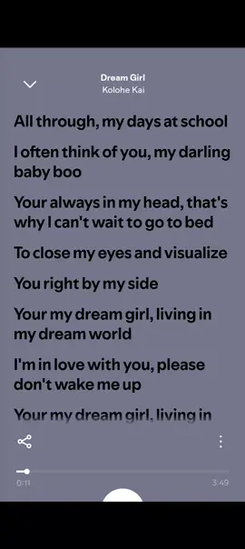 Dream girl. full song for you lyrics #Song🎶 #spotify #trending🔥 #fypppppppp #tiktok 