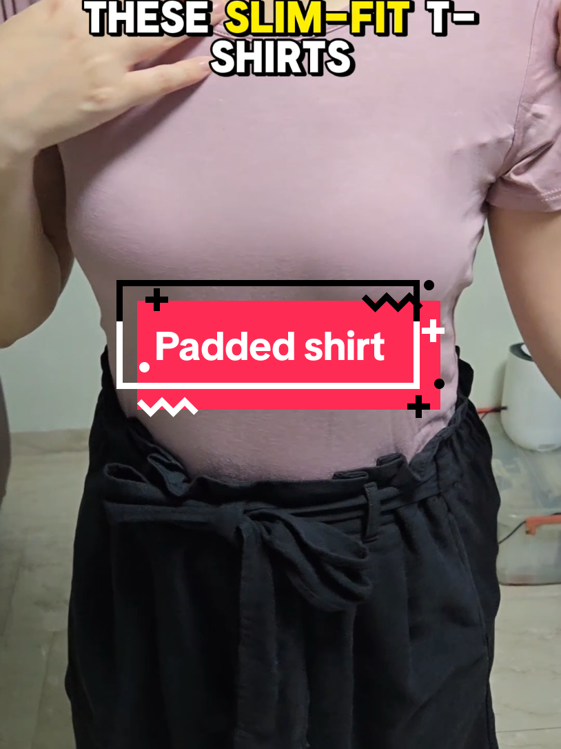 My new favourite padded t shirt! 😍 #createtowin #sgtiktokshop #tiktokshop #weeklywedrush #paddedshirt 