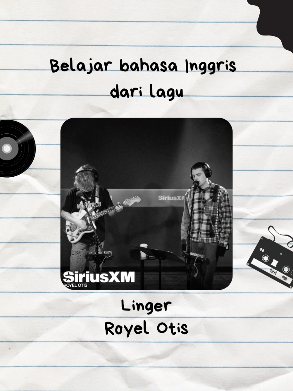 DAY 42 belajar bahasa Inggris dari lagu Linger - Royel Otis/the Cranberries  #linger #royelotis #maknalagu #lirikterjemahan #fyp 