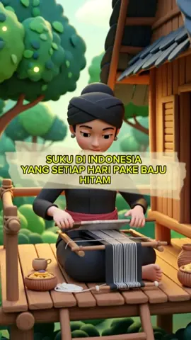 Di Indonesia ada suku yang setiap harinya pake baju hitam loh, unik kan ⬛🖤 #ai #faktaunik #fyp #indonesia 