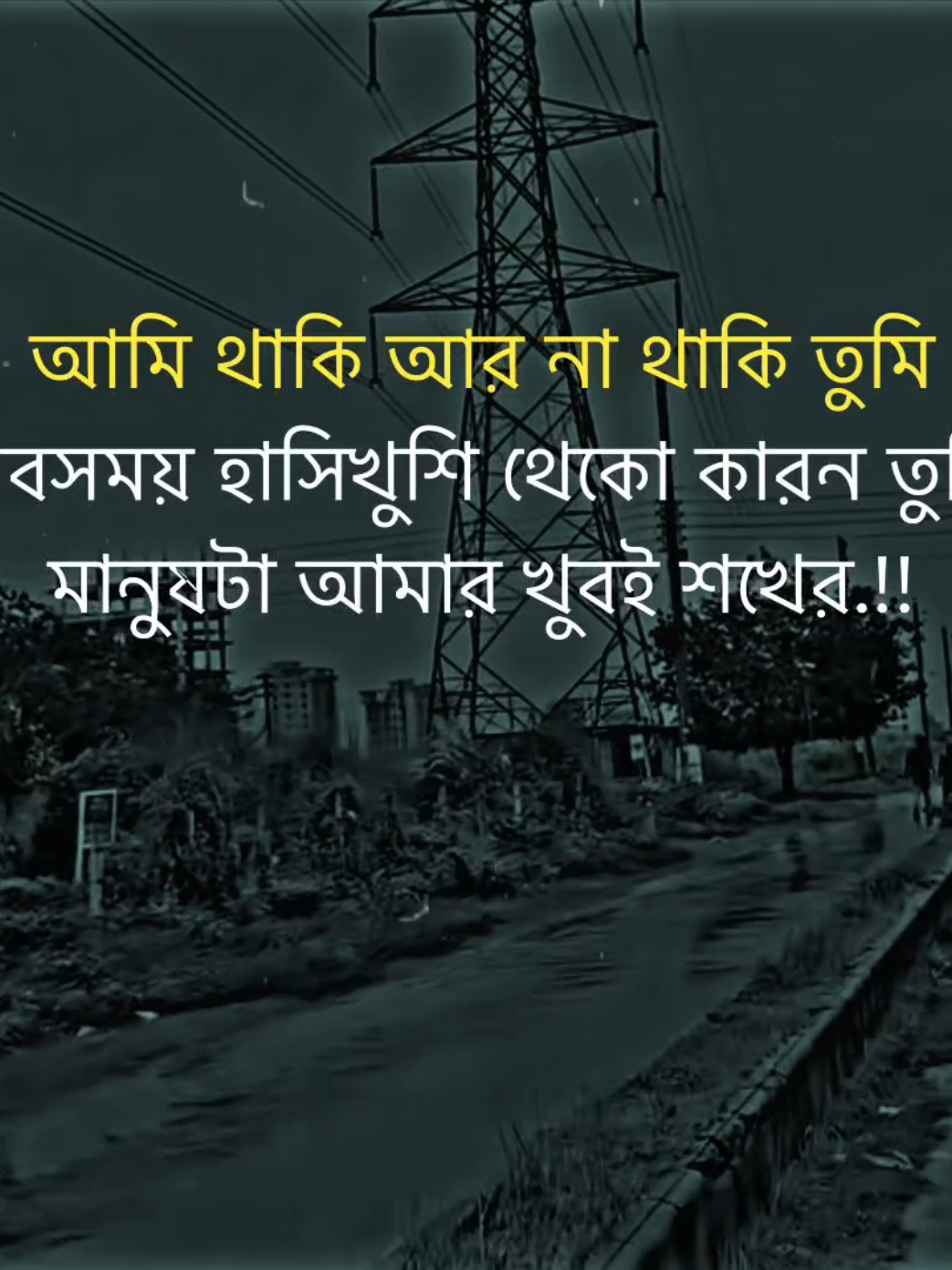 আমি থাকি আর না থাকি তুমি সবসময় হাসিখুশি থেকো কারন তুমি মানুষটা আমার খুবই শখের.!!#বাংলা_স্ট্যাটাস_ভিডিও #tiktok_vairal_video #trinding #foryou @Bangladesh @For You 