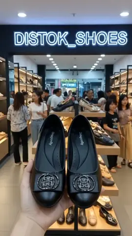 Sepatu wanita hitam Kualitas tinggi. bahan kulit sapi, memiliki tumit tinggi tapi tidak akan tergelincir yang pasti nyaman dipakai 🎉🥰🥰 #2025 #SepatuKulitWanita #fyp 
