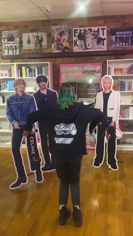 ash likes to give the standees a little bit of a show from time to time  #kpop #kpopstore #iheartkpopaus #kpopfyp 