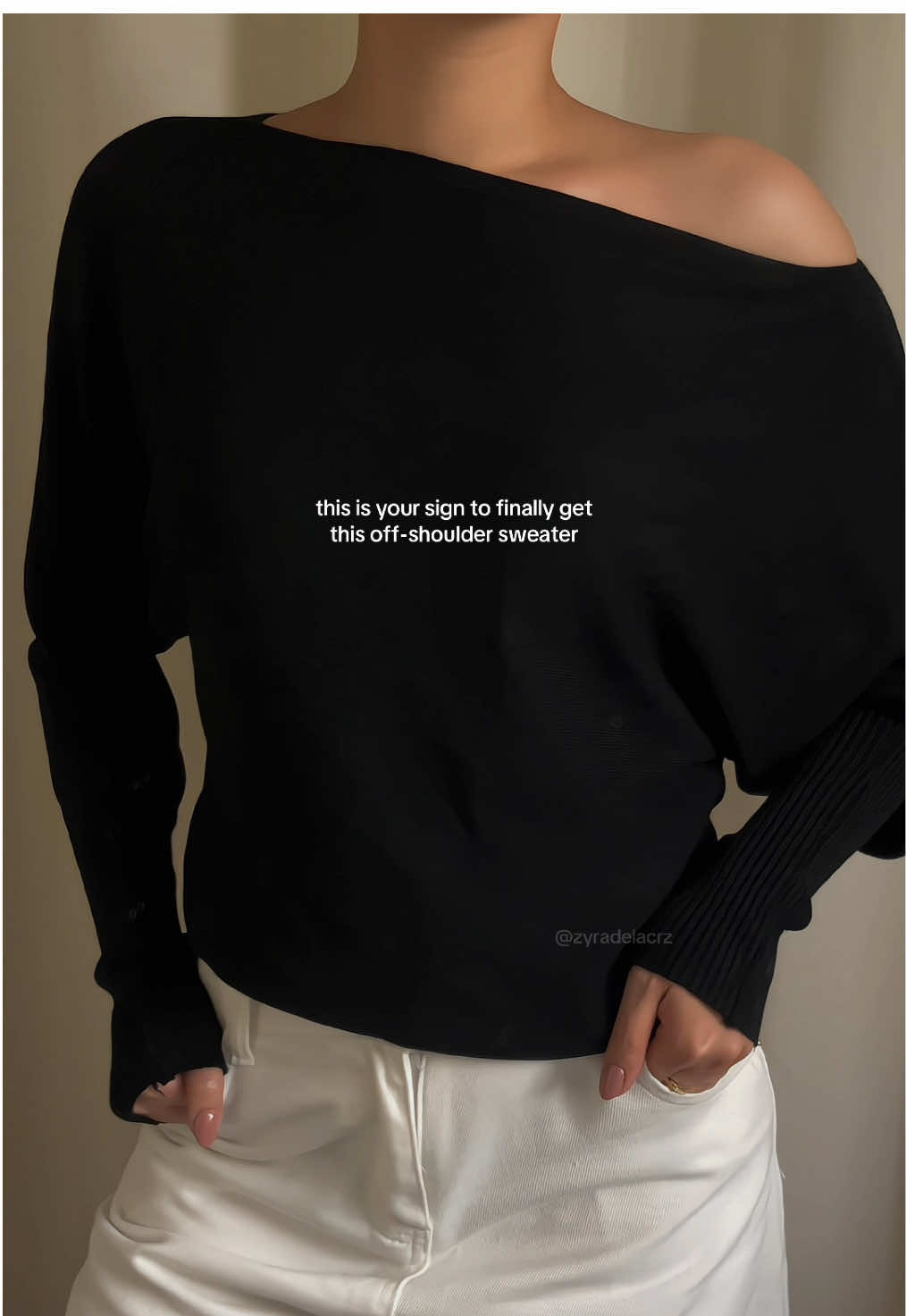 super chic and comfy ✨ #sweater #sweaterweather #knittedsweaters #sweateroutfit #outfit  