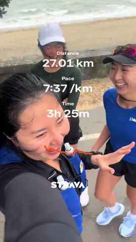 longest run to date - super proud of this one & for friends that get up early in the rain and wind to get the mahi done!! #Running #strava #nz #missionbay #fyp @marian @TEREWAI 🌸 @sola_k 