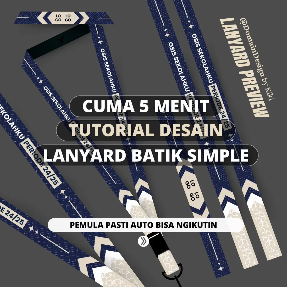 Mau bikin desain lanyard tapi bingung mulai dari mana? 🎨 Tenang, di video ini aku kasih tutorial step by step cara desain lanyard di Canva, super gampang bahkan buat pemula ✨ Cocok banget buat kamu yang baru belajar desain atau lagi cari inspirasi lanyard unik 💡 #tutorialcanva #lanyarddesign #desainmudah #belajardesain #canvatutorial  